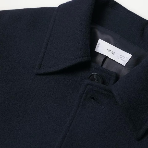 MANGO Oversize Wool Coat - Picture 8 of 11